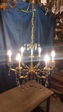 lampadario anni 50 bronzo