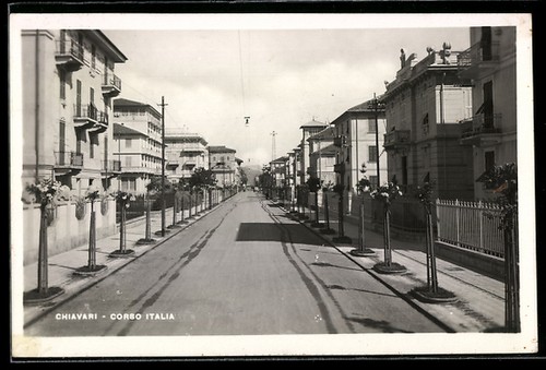 Cartolina chiavari corso - cartolina,
