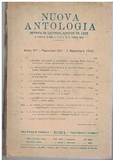 NUOVA ANTOLOGIA. Rivista di
