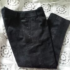 pantalone imperial donna nero tessuto damascato elegante damascati neri