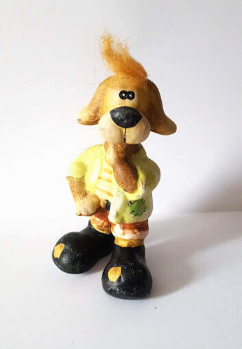 Statuetta cane con ciuffo 14cm - statuetta,