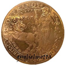 JULIUS DUCA DI BRUNSWICK LÜNEBURG 1587 MEDAGLIA REICHSTALER