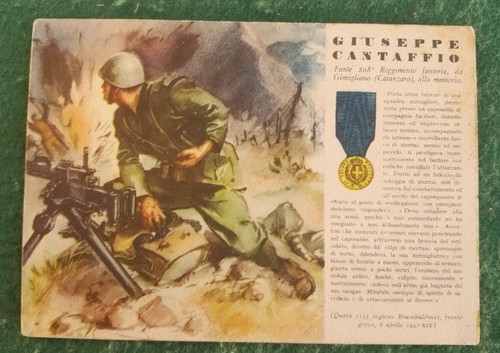 Cartolina medaglia oro valore - cartolina,