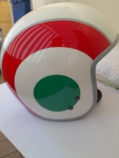 Casco jet bandiera Italia Italy Flag marchio Vespa USATO taglia Small