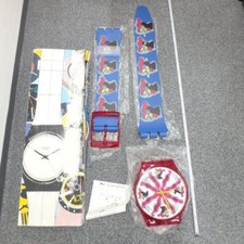 Orologio MAXI SWATCH CHICCHIRICHI mai usato raro oggetto nuovo espositore da parete nel 1991 Giappone.