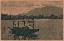 1916 PORTO CERESIO Controluce sul lago panorama Varese Cartolina