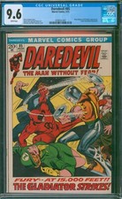 DAREDEVIL #85 🌟 CGC 9.6 WHITE PGs 🌟 Gladiator & Black Widow Marvel Comic 1972