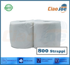 Rotoloni di Carta Asciuga tutto pura cellulosa 800 strappi resistenti 2 pz