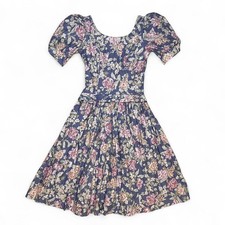 Abito floreale vintage anni 80