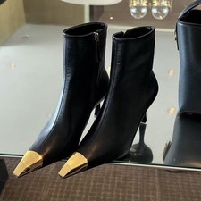 Stivaletti donna metallo punta