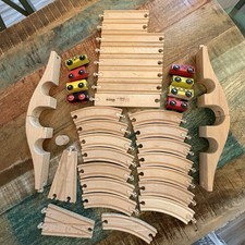 Set binari treno in legno 38