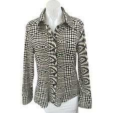 Camicia Zara nera bianca a