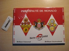 DIVISIONALE EURO PRINCIPATO DI MONACO 2002 FDC 8 MONETE UFFICIALE @@ ENTRA @@