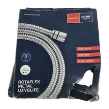 Tubo doccia a mano Grohe 28 417 cromato Rotaflex 59" in metallo con attacco 1/2"