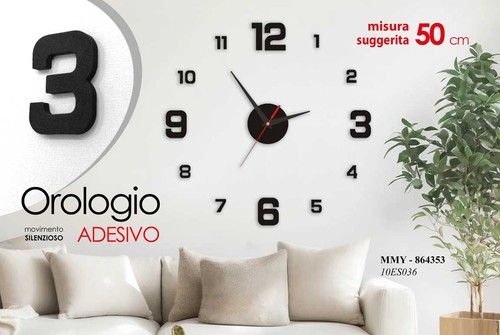 Orologio adesivo parete - orologio,