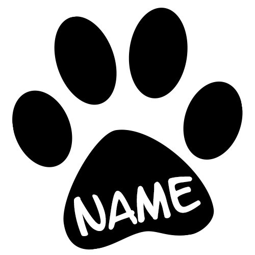 Zampa con nome - a, gatto