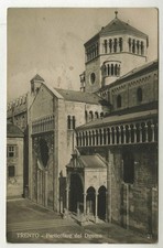 Fianco nord del Duomo di Trento. Titolo originale stampato da lastra in basso a