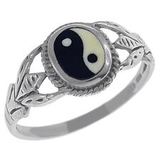 Bague Yin Yang en Argent 925 - Taille au choix - Femme