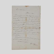 Autografo Giovanni Bovio Lettera Pietro Fanfani Cecco d'ascoli Trani 1870