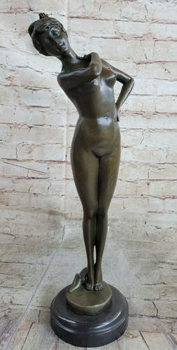 Bronzo scultura statua nude - bronzo,