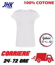  TShirt Manica Corta Donna Maglietta T-Shirt Estiva 100% Cotone Maniche Corte
