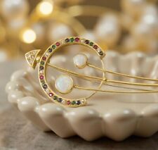 Sagittario - Spilla ORO 18 kt  smeraldi rubini diamanti  zaffiri - Vintage  ?❤️