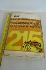 Catalogo parti di ricambio Trattori Fiat 215 la Piccola