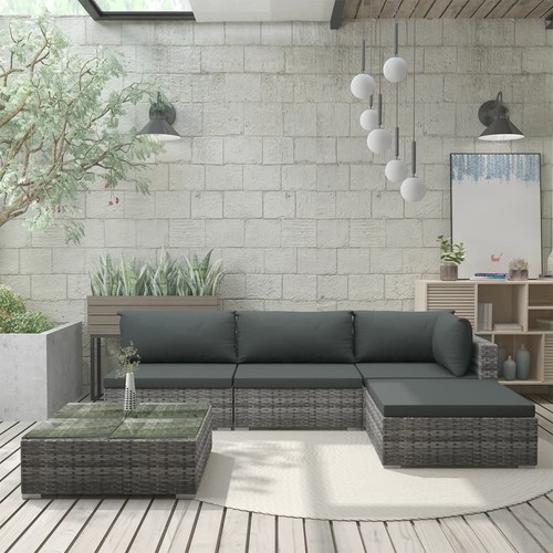 Set divani giardino 5pz - 5pz, con
