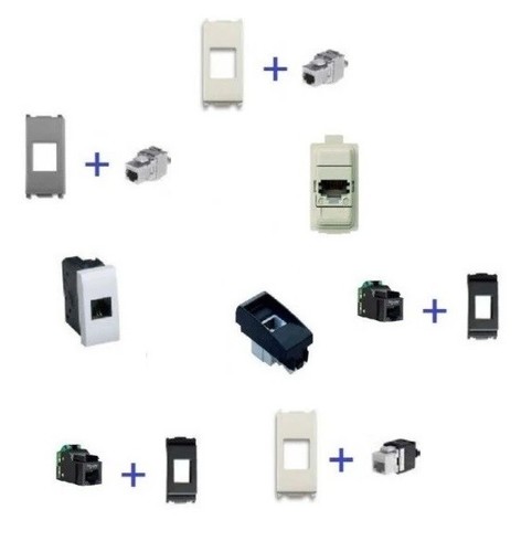Presa dati rj45 - dati, compatibile