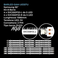 KIT 8 BARRE STRIP LED TV