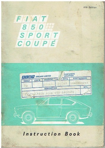 Fiat 850 sport coupe originale - fiat,