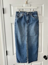 Gonna midi denim Stradivarius