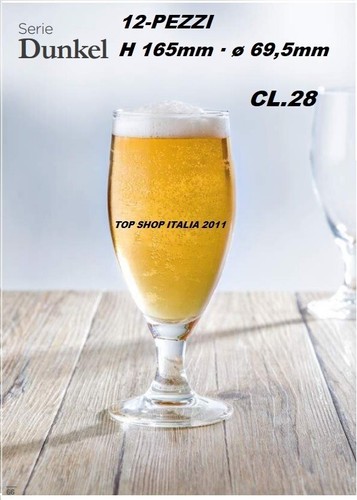 Dunkel bicchiere birra pz - bicchiere, 12-pz