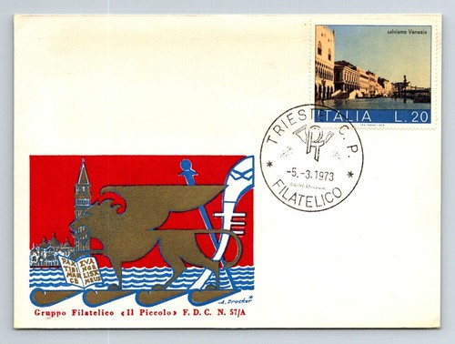 Italia 1973 fdc salviamo - italia,