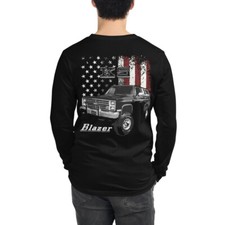 Chevy K5 Blazer Vintage Camion Americano Unisex Maglietta Manica Lunga