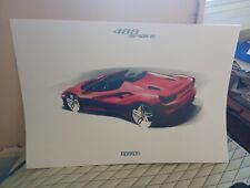 FERRARI 488  SPIDER :LITOGRAFIA originale FERRARI  47 CM X 32 CM - 488 Challenge
