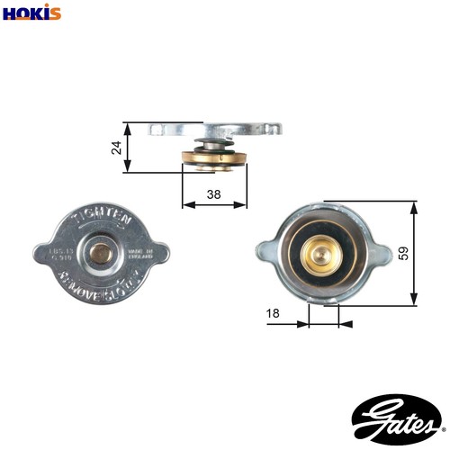 Tappo radiatore rc115 per fiat - radiatore,