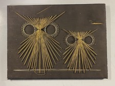 Vintage anni 70 String Art Owl