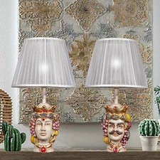 Coppia Teste di moro lume