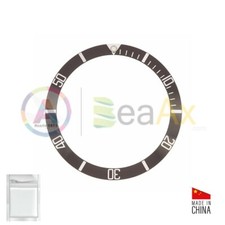 Inserto in alluminio per ghiera Rolex Submariner Nero Argento 14060 14060M
