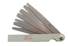 CALIBRO SPESSIMETRO METRICO APRIBILE A VENTAGLIO 17 LAME MISURA 0.02 -- 1.00 mm 