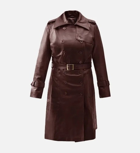 Trench cappotto donna pelle - , di