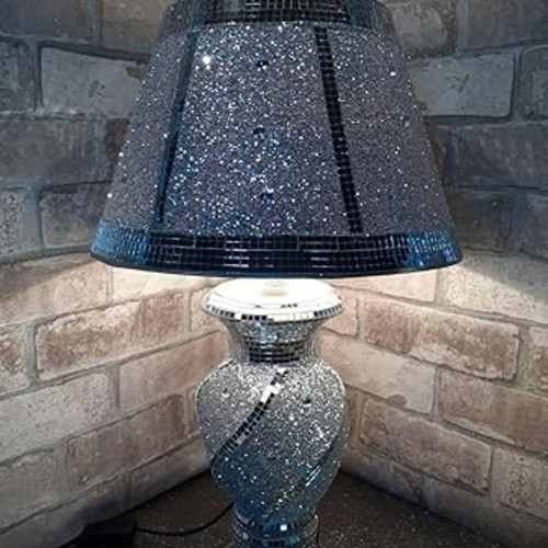 Lampada tavolo argento - lampada,