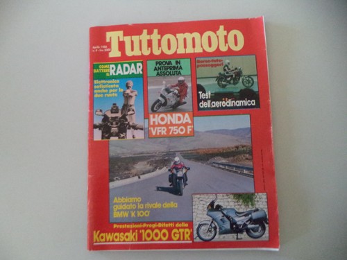 Tuttomoto 1986 kawasaki gtr - 4/1986,