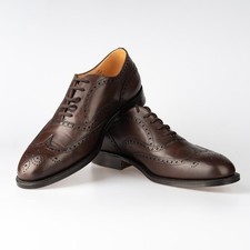 Scarpe Oxford in pelle marrone