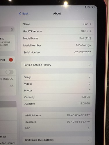 Apple ipad gen 128gb - ipad,