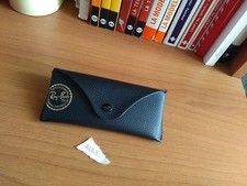 Custodia Occhiali da sole Ray-Ban Nero Ecopelle usata Ottime condizioni  Mvr3