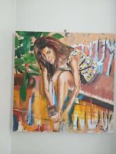 ALFREDO PINI olio su tela 100x100