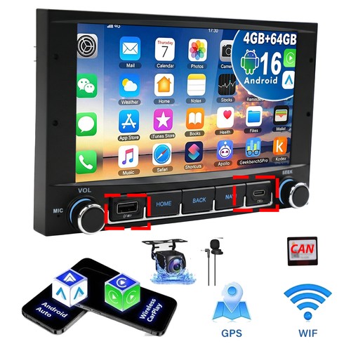 Autoradio 64 gb android - +,