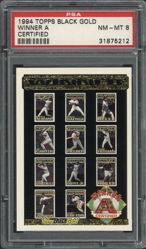 1994 topps black - winner, a